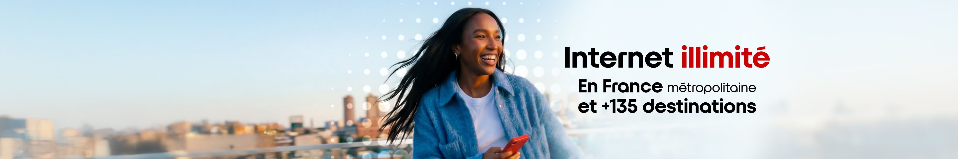 Forfait Free Mobile avec Internet illimité en France métropolitaine et dans plus de 135 destinations