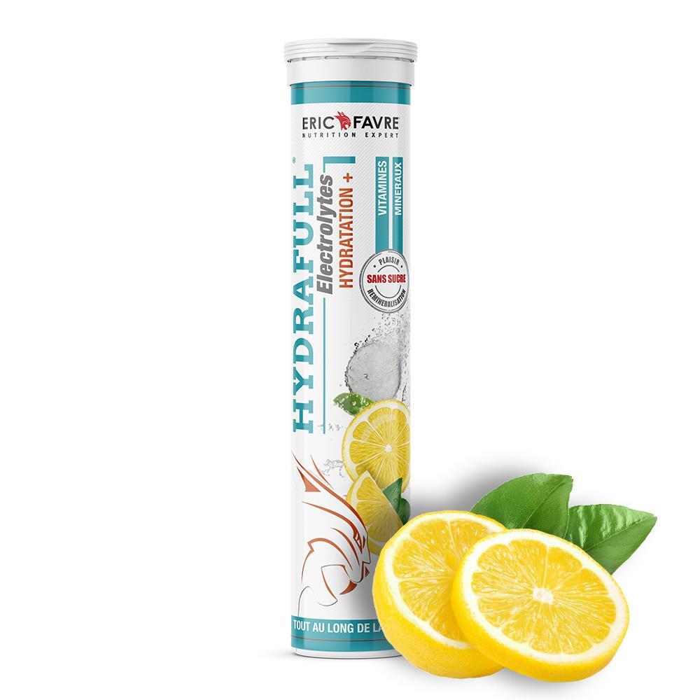 Tube Hydrafull Electrolytes, une référence Eric Favre présentée dans la catégorie des acides aminés et boissons