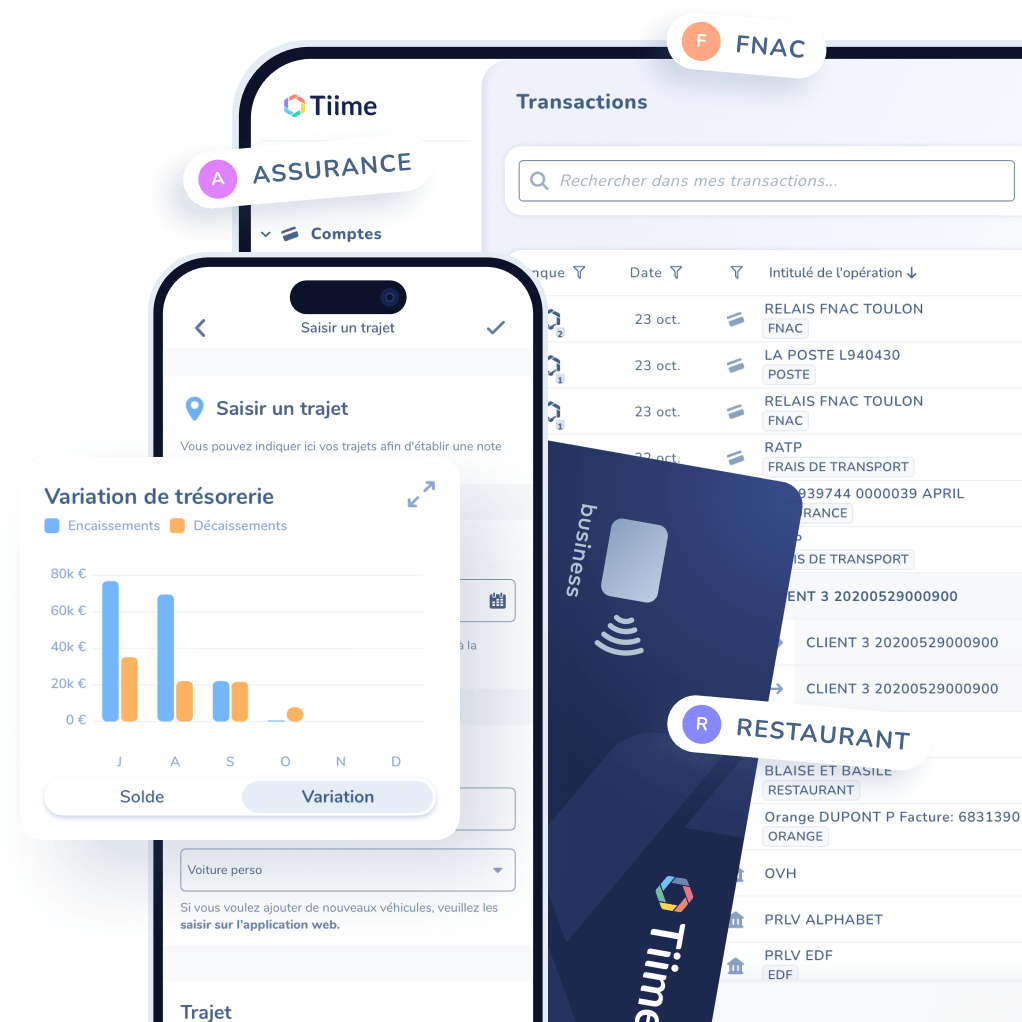 Applications Tiime réunies dans un environnement de gestion pour entrepreneurs